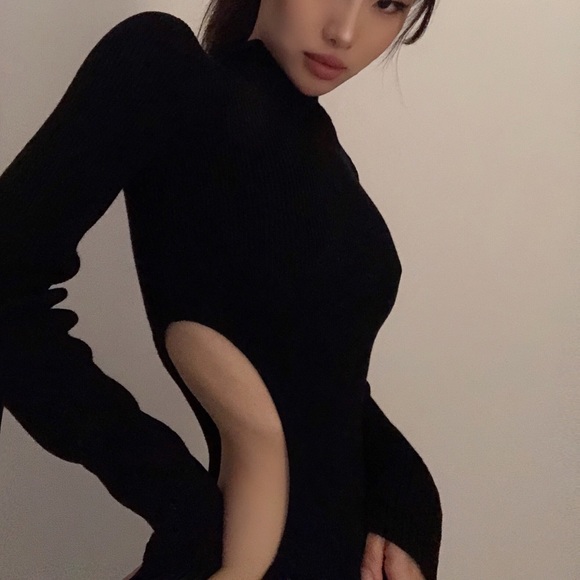 HOURS X REVOLVE cutout knit dress - Picture 2 of 4